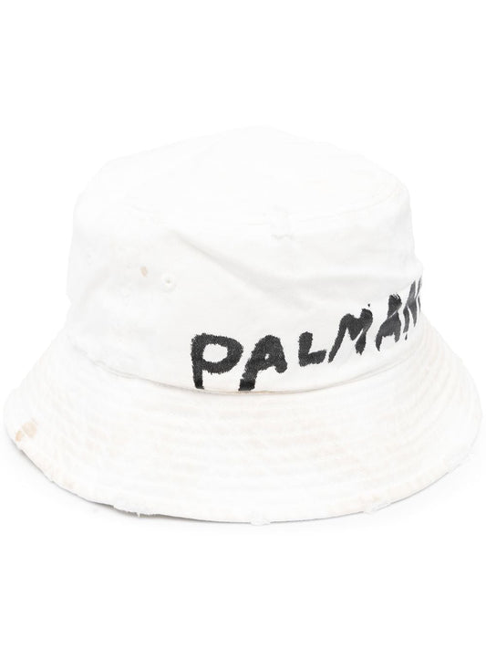 Seasonal Bucket Hat-White